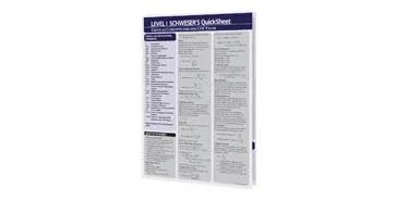 Kaplan Schweser - CFA Resources - Schweser QuickSheet